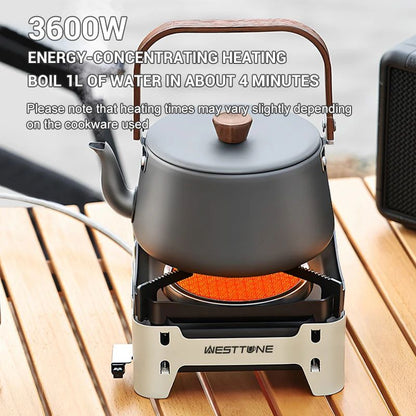 Westtune Camping Cooking Burner Portable 3600W Infrared Gas Stove with Electronic Ignition