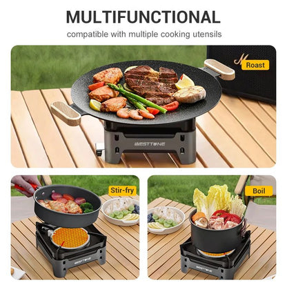 Westtune Camping Cooking Burner Portable 3600W Infrared Gas Stove with Electronic Ignition