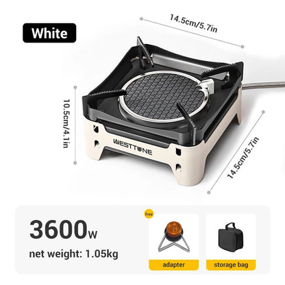 Westtune Camping Cooking Burner Portable 3600W Infrared Gas Stove with Electronic Ignition
