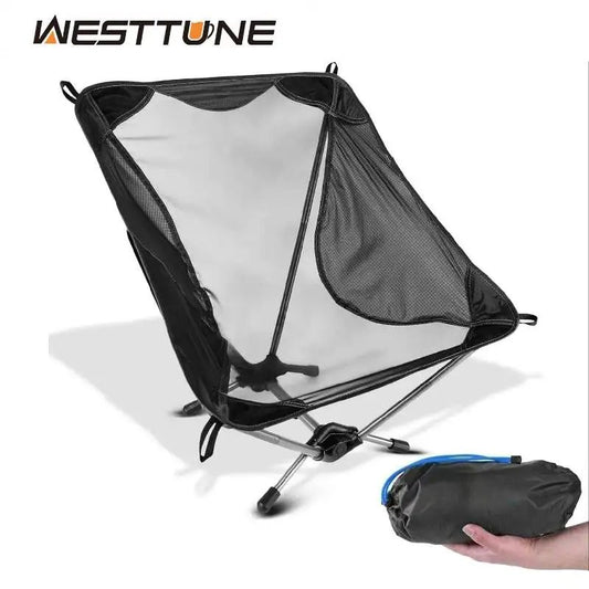 Westtune Ultralight Camping Chair 780g Aluminum Folding Moon Chair for Hiking and Travel
