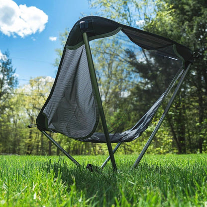 Westtune Ultralight Camping Chair 780g Aluminum Folding Moon Chair for Hiking and Travel