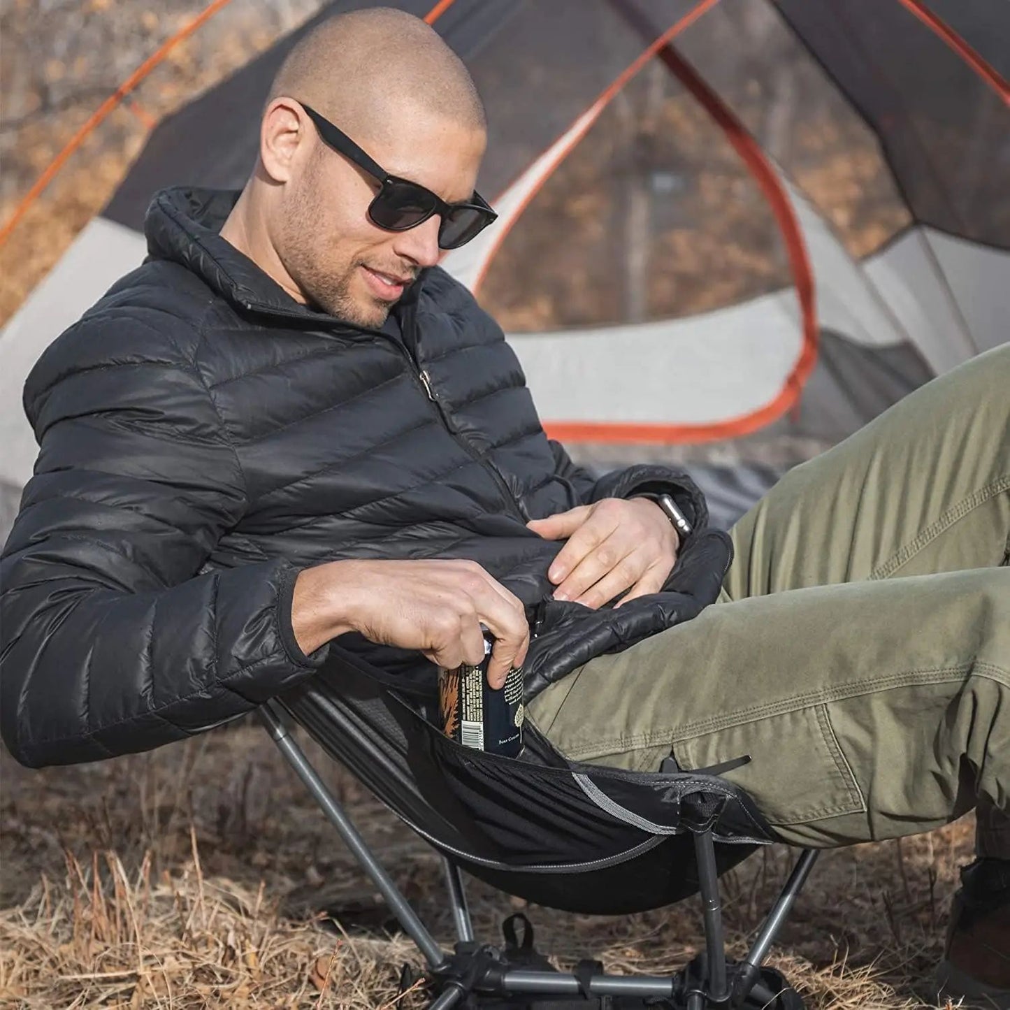 Westtune Ultralight Camping Chair 780g Aluminum Folding Moon Chair for Hiking and Travel