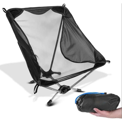 Westtune Ultralight Camping Chair 780g Aluminum Folding Moon Chair for Hiking and Travel