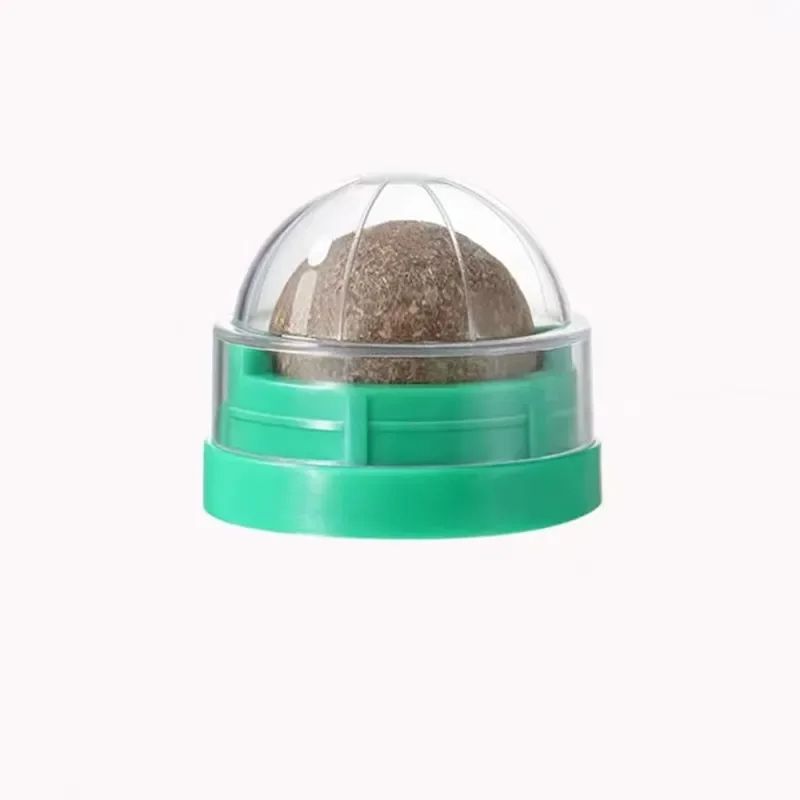 Catnip Wall Stick On Ball Toy Natural Cat Treat and Digestive Aid