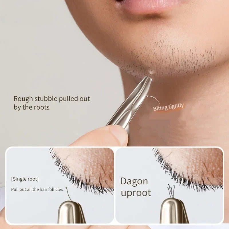 Heavy-Duty NiLiYa Eyebrow & Facial Hair Tweezers - Sharp Tips, Stainless Steel Precision