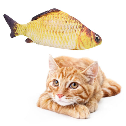 Interactive Floppy Fish Cat Toy USB Rechargeable Realistic Moving Pet Toy