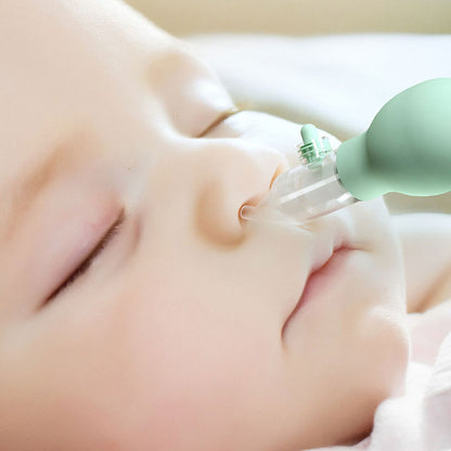 New Born Soft Nasal Aspirator, Silicone Baby Vacuum Nose Cleaner, Anti-Back Flow Safety Tool