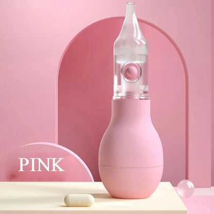New Born Soft Nasal Aspirator, Silicone Baby Vacuum Nose Cleaner, Anti-Back Flow Safety Tool