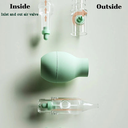 New Born Soft Nasal Aspirator, Silicone Baby Vacuum Nose Cleaner, Anti-Back Flow Safety Tool