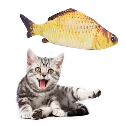 Interactive Floppy Fish Cat Toy USB Rechargeable Realistic Moving Pet Toy