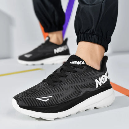 Luxury Men's Running Shoes, Non-Slip, Breathable Mesh with Cushioning Support for Outdoor Activities