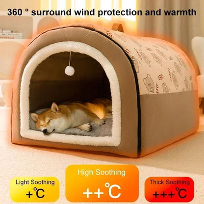 Winter Warm Detachable Dog House Soft Non Slip Pet Bed for Small and Medium Dogs and Cats