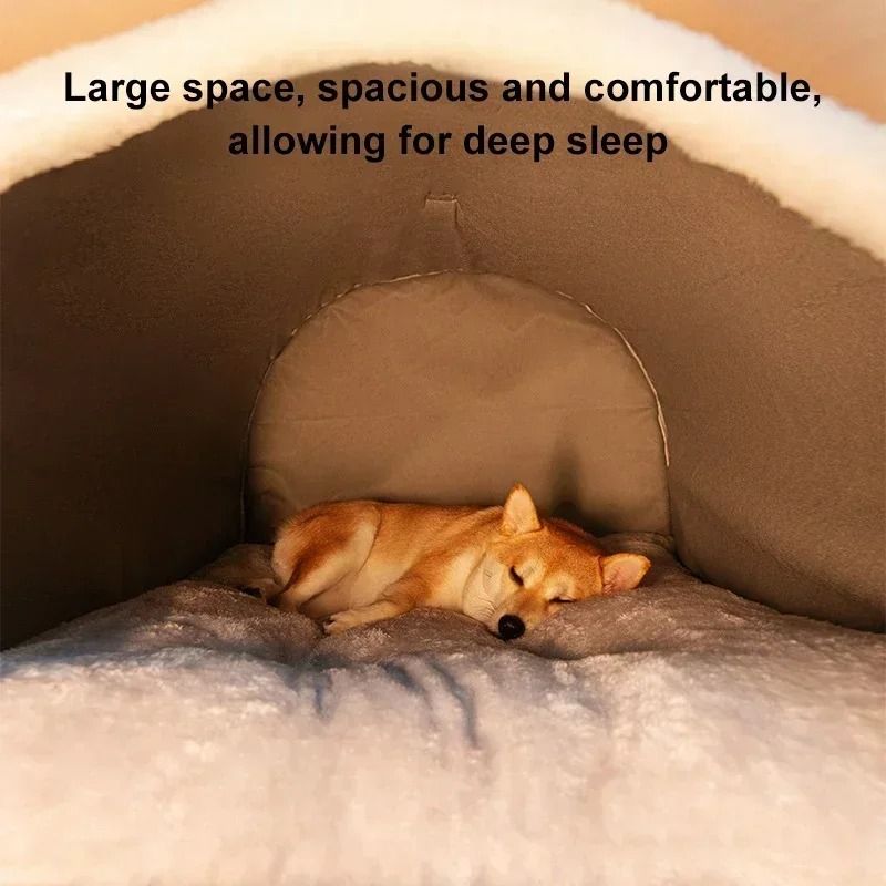 Winter Warm Detachable Dog House Soft Non Slip Pet Bed for Small and Medium Dogs and Cats