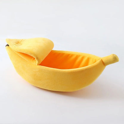 Winter Banana Cat Bed Cute Cozy Pet House Warm Portable Cat and Dog Cushion