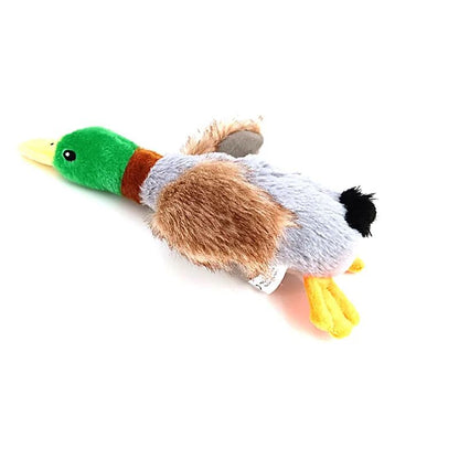 Plush Duck Dog Toy Squeaky Chew Toy with Rope for Teeth Cleaning