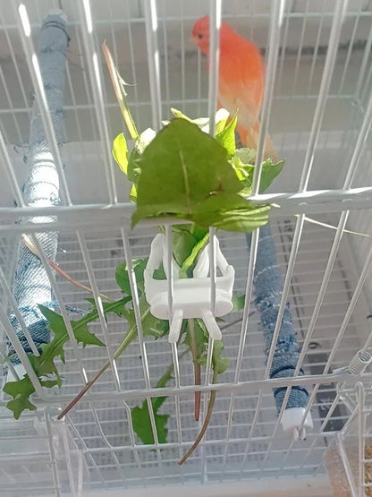 Bird Food Holder Clip Parrot Fruit and Vegetable Feeder for Small Pet Cages