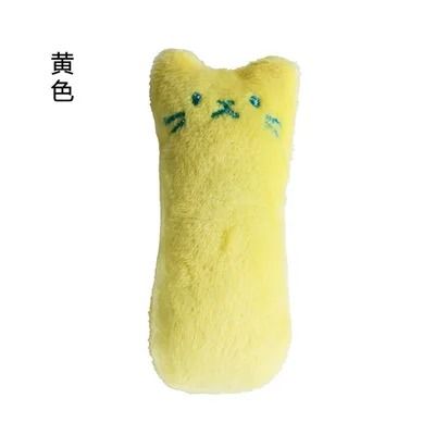 Catnip Plush Teeth Grinding Cat Toy Interactive Chewing and Bite Toy for Kittens and Adult Cats