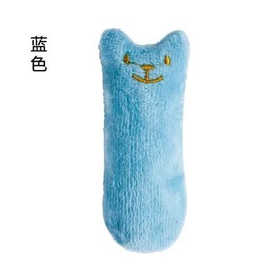Catnip Plush Teeth Grinding Cat Toy Interactive Chewing and Bite Toy for Kittens and Adult Cats