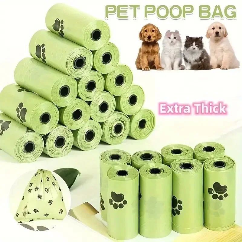 Thick Leakproof Dog Waste Bags Pet Poop Bags for Outdoor Walking