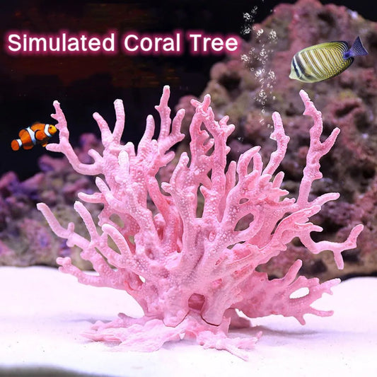 Aquarium Fake Coral Decoration Resin Marine Plant Ornament for Fish Tanks
