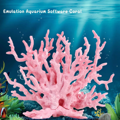 Aquarium Fake Coral Decoration Resin Marine Plant Ornament for Fish Tanks