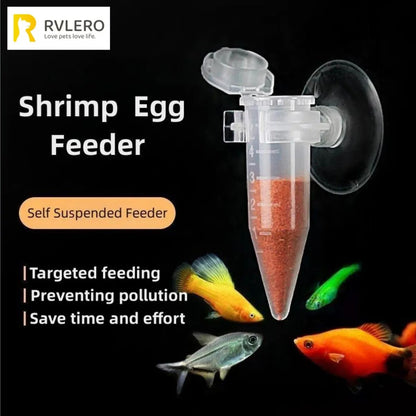 Fish Feeder Cone Funnel Cup with Suction Cup for Worms Shrimp Eggs and Aquarium Feeding