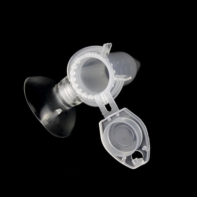 Fish Feeder Cone Funnel Cup with Suction Cup for Worms Shrimp Eggs and Aquarium Feeding
