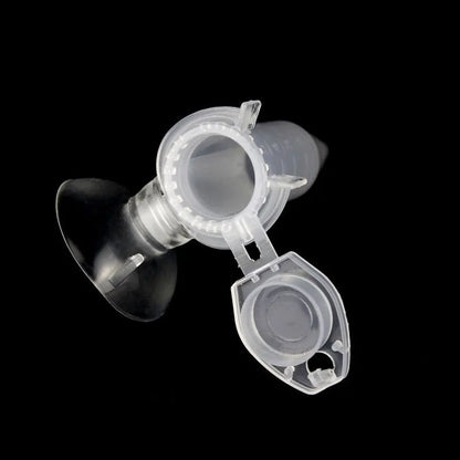 Fish Feeder Cone Funnel Cup with Suction Cup for Worms Shrimp Eggs and Aquarium Feeding