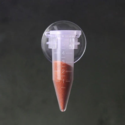 Fish Feeder Cone Funnel Cup with Suction Cup for Worms Shrimp Eggs and Aquarium Feeding