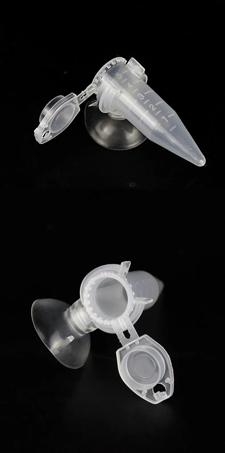 Fish Feeder Cone Funnel Cup with Suction Cup for Worms Shrimp Eggs and Aquarium Feeding