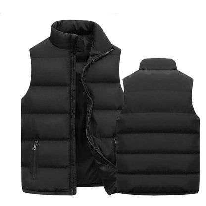 Mens Warm Sleeveless Vest Jacket for Autumn and Winter