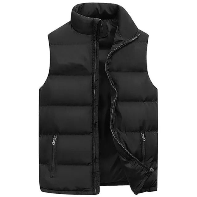 Mens Warm Sleeveless Vest Jacket for Autumn and Winter