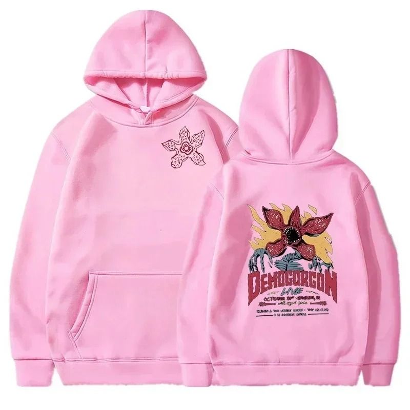 Mens Printed Pattern Hooded Sweatshirt for Spring Streetwear Style