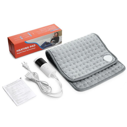 Electric Heating Pad 11.81 x 23.62 in with 10 Temperature Levels and Auto Timer