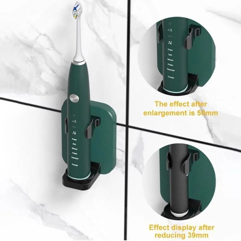Premium Wall-Mounted Electric Toothbrush Organizer & Drain Box - Space-Saving Bathroom Storage Solution
