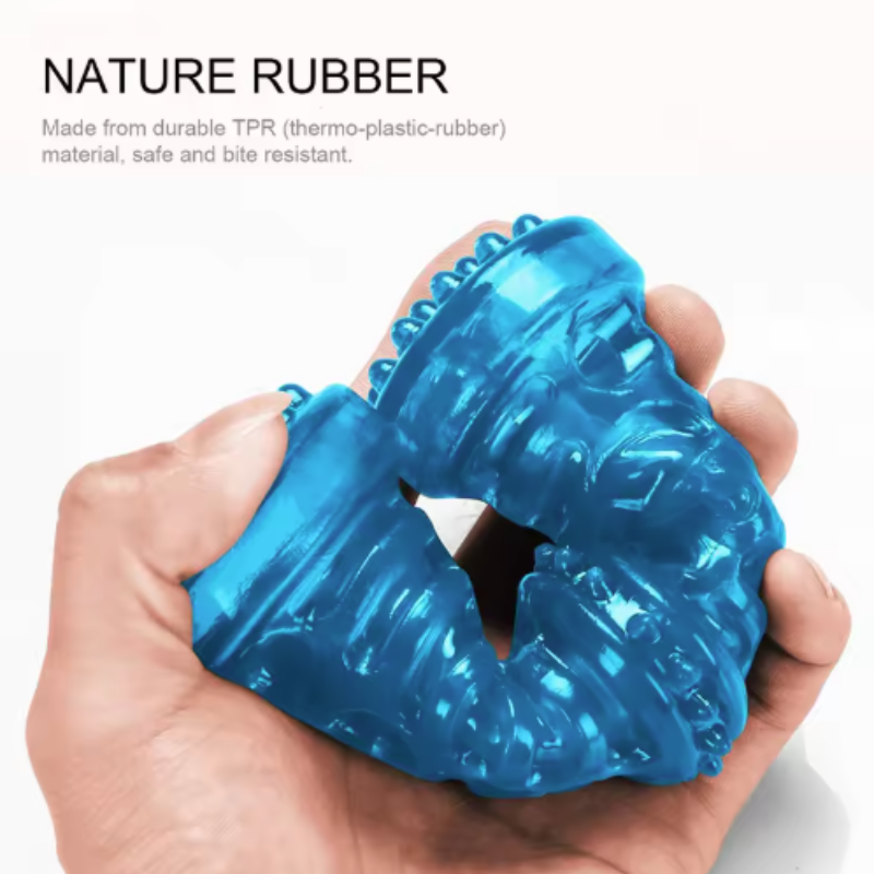 Sturdy Bite Resistant Dog Toy Toothbrush Bone, Interactive Chew Dental Care for Small Medium Large Dogs Puppy Training
