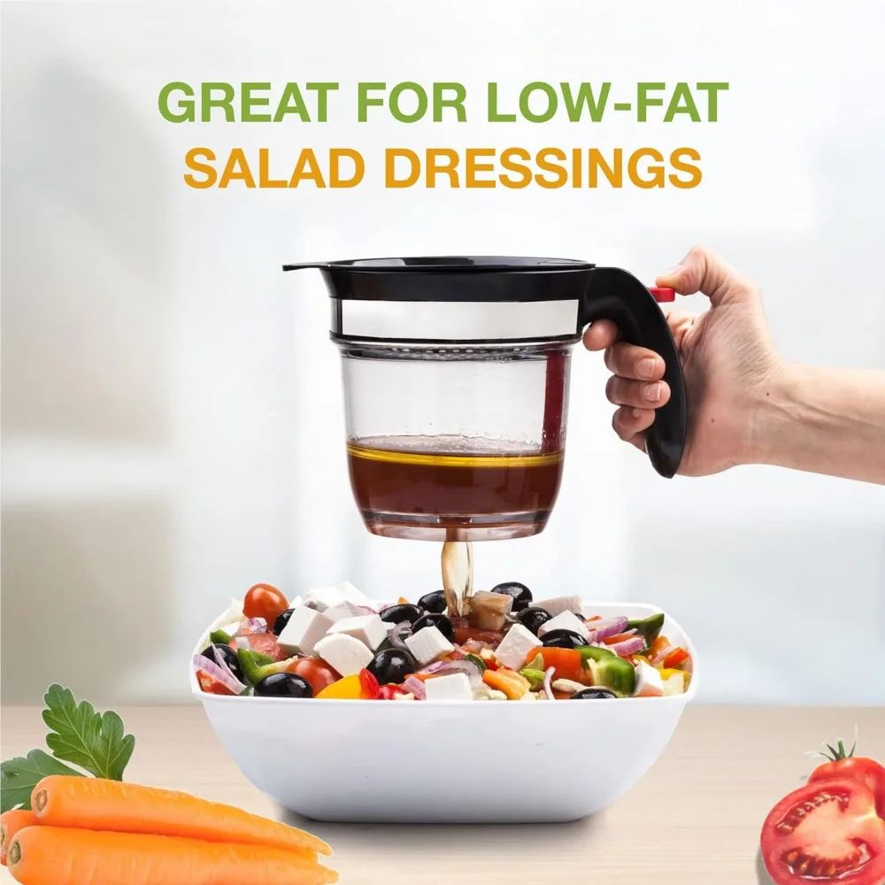Grease-Free Pour Fat Separator & Oil Strainer