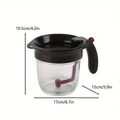 Grease-Free Pour Fat Separator & Oil Strainer