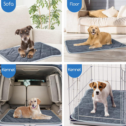 Self Heating Pet Pad, Extra Warm Thermal Dog Crate Pad Washable, Anti Slip Kennel Mat, Pet Supplies for Dogs and Cats