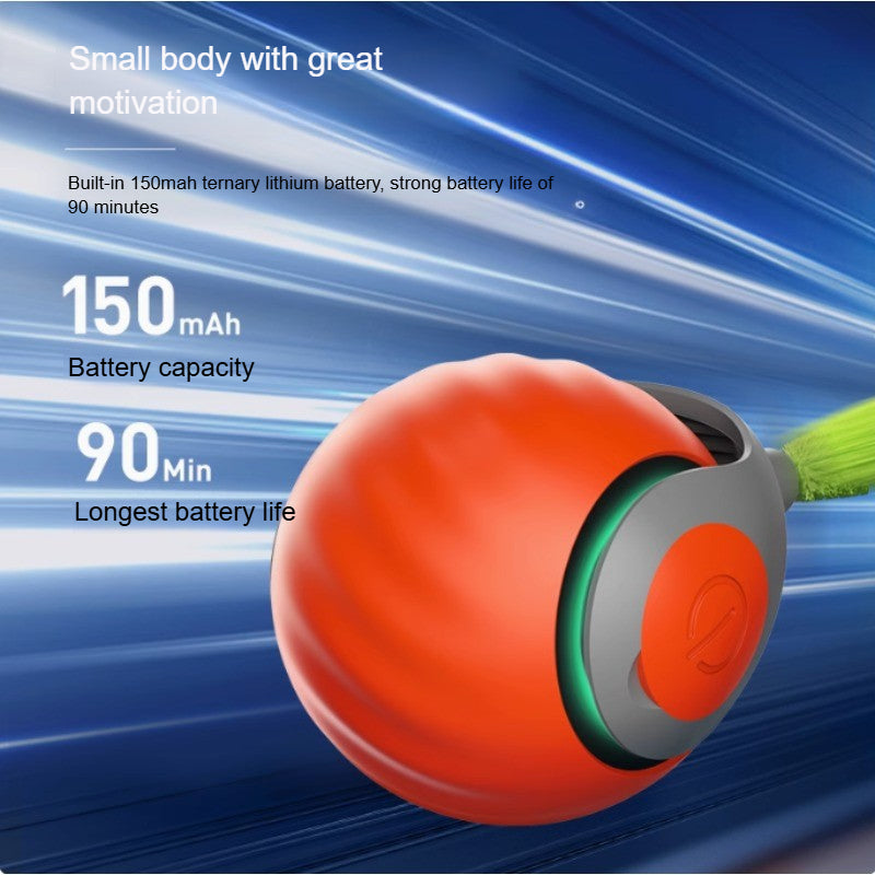 Cats Interactive Ball Toys, Automatic Rolling Ball with Faux Tail, Smart Electric Pet Toy for Teaser and Training