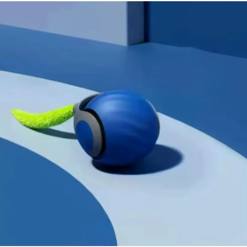 Cats Interactive Ball Toys, Automatic Rolling Ball with Faux Tail, Smart Electric Pet Toy for Teaser and Training
