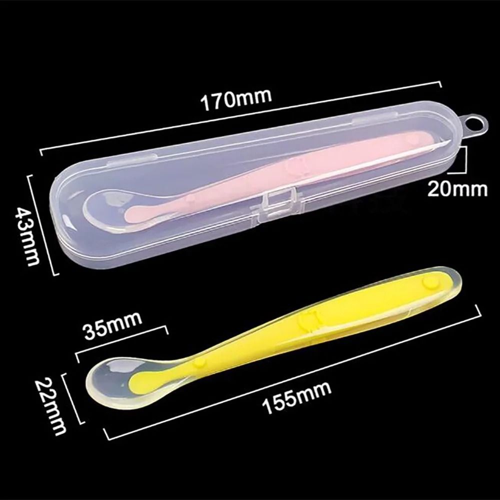 Soft Silicone Baby Feeding Spoon