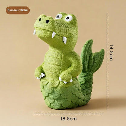 Squeaky Alligator Dog Toy, Natural Latex Chew Resistant Design, Teeth Cleaning Fun, For Small Medium Dogs Play