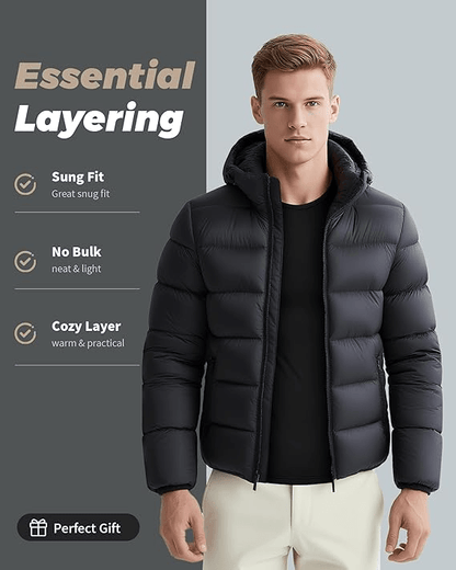 Mens Thermal Underwear Set Long Sleeve Top and Bottom