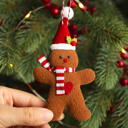 3-Piece Christmas Gingerbread Man Hanging Ornaments – Festive Tree Pendants for Holiday Decor & New Year Gifts