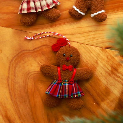 3-Piece Christmas Gingerbread Man Hanging Ornaments – Festive Tree Pendants for Holiday Decor & New Year Gifts