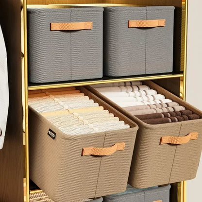 Thicken Clothes Organizer Storage Box for Pants, Sweaters, Jeans, Wardrobe Drawers and Cabinets, Space Saving Storage