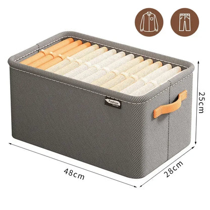 Thicken Clothes Organizer Storage Box for Pants, Sweaters, Jeans, Wardrobe Drawers and Cabinets, Space Saving Storage
