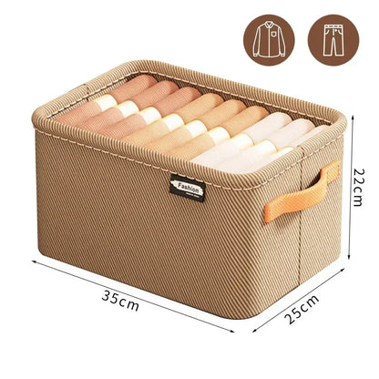 Thicken Clothes Organizer Storage Box for Pants, Sweaters, Jeans, Wardrobe Drawers and Cabinets, Space Saving Storage