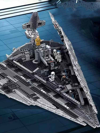 New Destroyer Space Spaceship Building Blocks Set Compatible with Starship Fighter Model DIY Toy for Kids Birthday Gifts